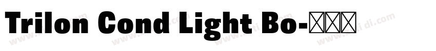 Trilon Cond Light Bo字体转换